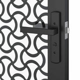 Glass Door Fretwork Black 102.5 x 3.5 x 201.5 cm Aluminium 42012452
