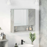 Mirror Cabinet Concrete Grey 59 x 17 x 55 cm Engineered Wood 883367