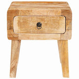 End Table with Drawer Brown 40 x 32 x 46 cm Solid Mango Wood 4104555