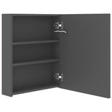 LED Bathroom Mirror Cabinet Grey 50x14x60 cm 326482