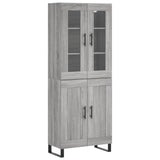 Highboard Grey Sonoma 69.5x34x180 cm Engineered Wood 3198367