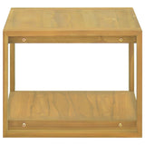 Wall-mounted Bathroom Cabinet 60x45x35 cm Solid Wood Teak 338234