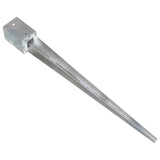 Ground Spikes 6 pcs Silver 9x9x90 cm Galvanised Steel 145417