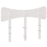 Headboard White 120 cm Solid Wood Pine 844786
