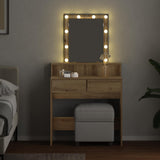 Dressing Table Black oak 80 x 41 x 144.5 cm Engineered wood 862302