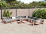 Garden Sofa Set Reddish-brown Solid Douglas Fir wood 3299653