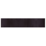 Rug Rectangular Dark Brown100x1000 cm Bamboo 376971