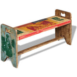 Cola Bench Solid Reclaimed Wood 100x30x50 cm 243457