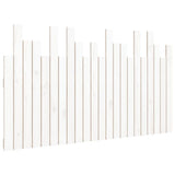 Wall Headboard White 140x3x80 cm Solid Wood Pine 824819