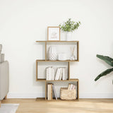 Room Divider Bookcase 3-Tier Artisan Oak 70x24x97 cm Engineered Wood 858119