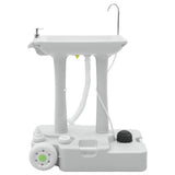 Camping Handwash Stand with Wheels Grey 72 x 42 x 103 cm 42001432