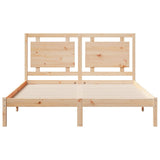 Extra Long Bed Frame without Mattress 140x210 cm Solid Wood 3309187