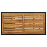 5 Piece Garden Bar Set with Cushions Poly Rattan Black 3095459