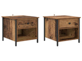 Bedside Cabinet 2 pcs Old Wood 40 x 42 x 50 cm Engineered Wood 881847