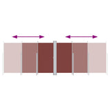 Retractable Side Awning Brown 200x600 cm 318009