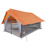 Camping Tent 5-Person Grey and Orange Waterproof 4009541
