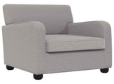 Armchair Light Grey Faux Lamb Fleece 42043406