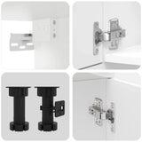 7 Piece Kitchen Cabinet Set Kalmar High Gloss White Engineered Wood 3314763
