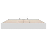 Ottoman Bed Frame without Mattress White Super King Faux Leather 3310832