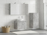Bathroom Furniture Set 4 pcs Concrete Grey 3407410