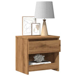 ZNTS Bedside Cabinets 2 pcs Artisan Oak 40x30x39 cm Engineered Wood 856409