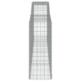 Arched Gabion Basket 400x50x120/140 cm Galvanised Iron 153536