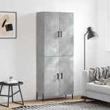 Highboard Concrete Grey 69.5x34x180 cm Engineered Wood 3195687
