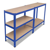 Storage Shelf Garage Storage Organizer Blue 141126