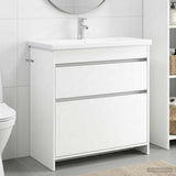 Bathroom Furniture Set White 81 x 40 x 84.5 cm Engineered Wood 3404266