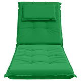 Sunlounger Cushion GEMERT 100% Polyester Green 190 x 60 x 9 cm 947534