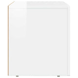 TV Cabinet High Gloss White 60 x 35 x 40 cm Engineered Wood 891288