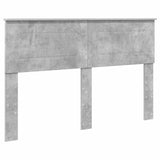 Bed Frame Concrete Grey 140 x 200 cm Engineered Wood 3408763