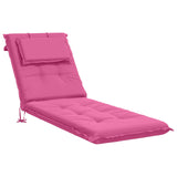 Sunlounger Cushion GEMERT 100% Polyester Pink 190 x 60 x 9 cm 947538