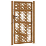 Garden Gate 100x175 cm Weathering Steel Cross Design 4101007