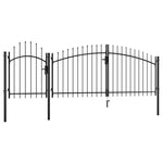 ZNTS Garden Gate Steel 2x4 m Black 144364