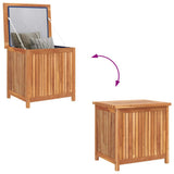 Garden Storage Box 60x50x58 cm Solid Teak Wood 315379