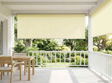 Outdoor Roller Blind UV Protection Cream 185 x 230 cm 42041187