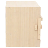Chicken Laying Nest 2 Compartments 63x40x45 cm Solid Pine Wood 170652