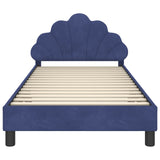 Children's Bed Frame with Headboard Police Blue 90 x 200 cm 42011168