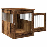 Dog Crate Furniture Old Wood 64.5x80x71 cm Engineered Wood 857645