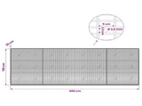 Gabion with 3.5 mm Wire and 5x2.5 cm Mesh 400x20x150 cm 3461690