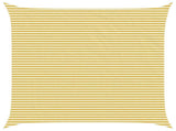 Sunshade Sail Yellow and White 6 x 6 m HDPE 42032814