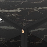 Coffee Table Black 80x80x35 cm Tempered Glass 322895