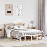 Bed Frame without Mattress 140x190 cm Solid Wood Pine 3306522