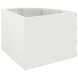 Corner Planter White 45 x 45 x 35 cm Steel 883648