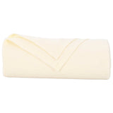 Throw Blankets 24 pcs Cream 200 x 150 cm Fleece 42017114
