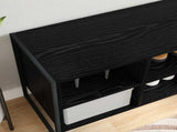 Shoe Cabinet Black Oak 60 x 35 x 44 cm Engineered Wood 886456
