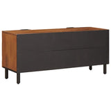 TV Cabinet with Drawer Acacia Brown Finish 105 x 33 x 46 cm 4017914
