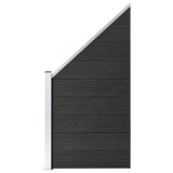 Fence Panel WPC 95x cm Grey 49071