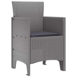 Garden Chair 2 pcs Light Grey 53 x 49 x 85 cm Polypropylene 847466